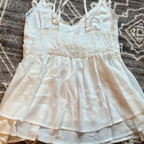 Free People Inspired Spaghetti Strap Blouse NWOT - Picture 3 of 3